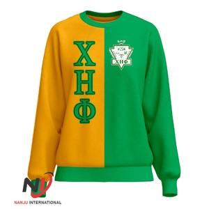 Chi Eta Phi Sudadera de cuello redondo estilo ciclo sudaderas de manga larga primavera otoño suéteres casuales para hombre logotipo personalizado/ropa de imagen - Product Image 1