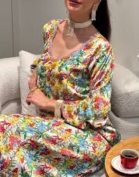 ชุดจาลาบียะห์ปักมือแท้สำหรับผู้หญิง ชุดแบบดั้งเดิมที่สวมใส่สบายสำหรับชีวิตประจำวัน - Product Image 3