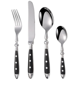 Ensemble de couverts peints à la main Couverts durables Maison Hôtels Cuisine Vaisselle la plus vendue Cuillère en acier inoxydable Couverts - Product Image 3
