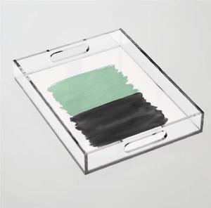 Juego de 3 bandejas de acrílico y madera personalizadas con formas elegantes perfectas para vajilla elegante en accesorios de cocina - Product Image 6