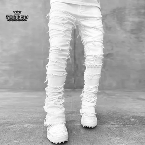 Fashionable New Design 100% Cotton/Canvas Lightweight Breathable Waterproof Straight Mid Tracksuits Adult Men's Streetwear - Product Image 3