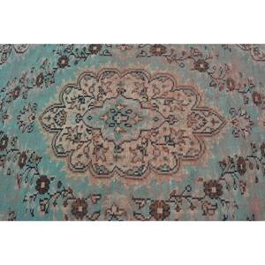 Alfombra turca Vintage de 5,5x8,4 pies, verde y diseño clásico de retales Beige, rectangular a rayas, 4m, sala de estar alfombra para, lana, látex, Tabriz - Product Image 5