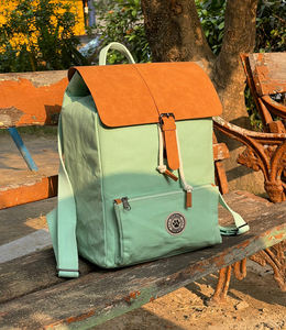 Sac à dos pour ordinateur portable en toile hydrofuge végétalien élégant Pugmark compartiment étanche Softback unisexe pour étudiants professionnels - Product Image 6