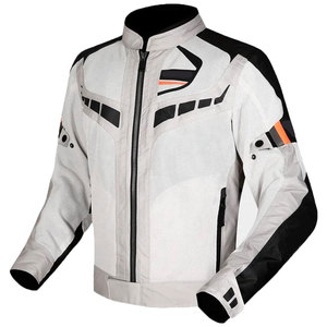 Veste de moto imperméable et coupe-vent en cuir et textile, vêtements de sport grande taille avec évents et doublure amovible - Product Image 2