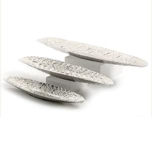 Plateau de service en marbre de cuisine d'hôtel maison avec poignée en métal de conception plateaux de service en marbre de forme personnalisée vente chaude - Product Image 3