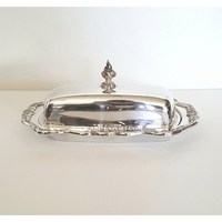Plats à beurre de cuisine décoratifs de table design vintage Plaqué or Nouveau style Décoration de maison Plat à beurre et assiette en laiton à vendre