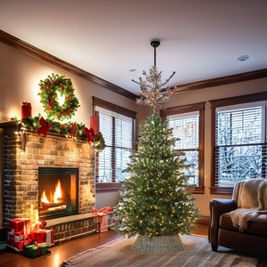 Albero di Natale Grande di Lusso di Grande Successo con Luci a Led, Ecologico e Artificiale con Crittografia per Decorazioni Natalizie per la Casa - Product Image 4