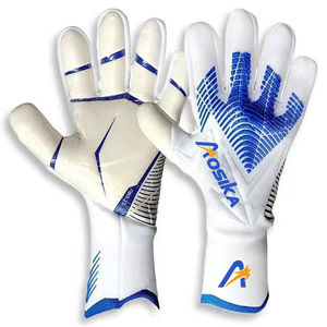 Gants de gardien de but de football professionnels de haute qualité en cuir, à doigts complets, antidérapants, imperméables et respirants, séchage rapide - Product Image 3