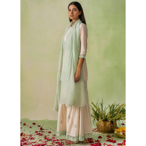 Juego de Kurta Garara con trabajo de espejo para ocasiones festivas Juego de Kurta Garara de alta calidad para invitados de boda - Product Image 2