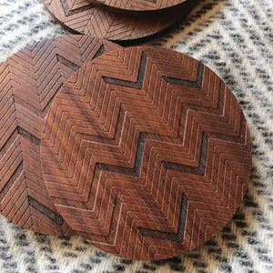 OUTIL BOIS COASTER ROND TAILLE PERSONNALISÉE À La Main pour Articles De Table et Articles De Cuisine En Gros De Haute Qualité Du Vietnam - Product Image 1