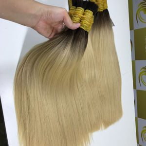 Extensiones de Cabello Natural Virgen Vietnamita de Alta Gama, 100% Natural, Rubio, Sin Procesar, Textura Lisa, Trama Única, Pelucas Personalizadas - Product Image 1