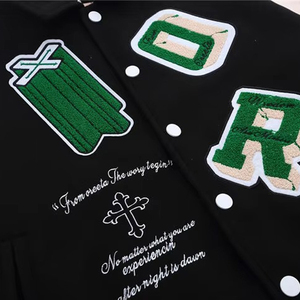 Made Your Own Design 2025 Winter Wear Man Jackets Full Sleeves High Quality Wholesale Best Design Varsity Jacket for Man - Product Image 5