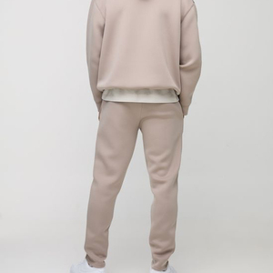 Cómodo chándal de lana de algodón pesado para hombre con Sudadera con capucha y pantalones de Jogger Conjuntos de invierno de alta calidad - Product Image 4