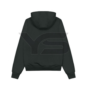 Sudadera con capucha sólida para hombre con bordado personalizado y serigrafía, abrigo de invierno de 300 gramos con cuello con capucha - Product Image 2