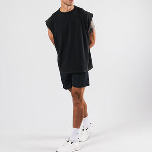 Débardeur de sport en polyester 100% pour hommes haut de musculation respirant à vendre - Product Image 4