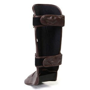 Espinilleras de boxeo de cuero PU hechas a medida de la mejor calidad Precio al por mayor Espinilleras de Muay para protección de protectores y calentadores de piernas - Product Image 3