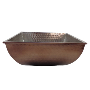 Classic Design Metal Rectangle Shaped Bowl Brass TPRPC Salad Bowl <b>Stand</b> for Serving Bowl Use for Kitchen & Tabletop - Product Image 6