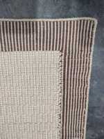Tapis en jute de haute qualité, tissé jacquard, en laine et coton, beige et marron, à motif floral, écologique et adapté aux animaux domestiques, en tissage plat, ensembles de tapis.