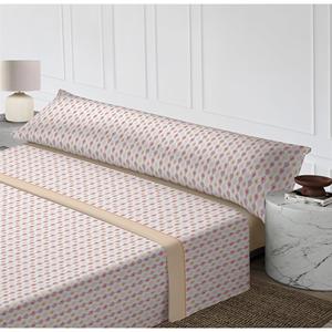 Set di lenzuola con angoli in 100% poliestere, 3 pezzi, con motivo geometrico, morbido al tatto, include lenzuolo piano, lenzuolo con angoli e federe - Product Image 1