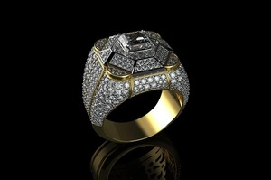 Beautiful White Moissanite Diamond <b>Ring</b> VVS Clarity 925 Sterling <b>Silver</b> <b>Ring</b> Wedding Jewelry for <b>Men</b> Hip Hop Jewelry - Product Image 5