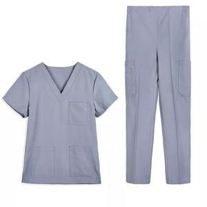 Ensemble de blouses médicales à manches courtes de haute qualité, col en V, couleur personnalisée, pour médecin, uniforme d'hôpital, unisexe - Product Image 4