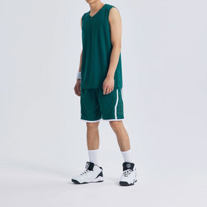 Los Mejores Conjuntos de Uniformes de Baloncesto Antibacterianos, Conjuntos de Camiseta y Pantalones Cortos de Baloncesto Transpirables de Secado Rápido para Hombre con Servicio OEM - Product Image 3