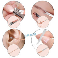 Juego de Manicura y Pedicura Unisex de Acero Inoxidable, Lujoso, de Alta Calidad y Ligero para Bebés