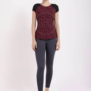 เสื้อยืดผู้หญิงพิมพ์ลายผ้าฝ้ายลำลองสำหรับฤดูร้อนผลิตในปากีสถาน - Product Image 4