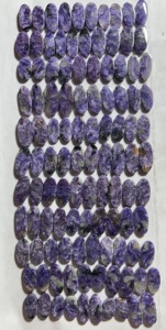 พลอยชารอยต์ทรงหลังเบี้ยธรรมชาติ ราคาถูกที่สุด คู่พลอยรูปทรงผสม สำหรับบำบัดรักษา ปรับขนาดได้สำหรับทำเครื่องประดับ - Product Image 2