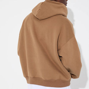 Sweat à capuche oversize en molleton français 100% coton pour homme, épaules tombantes, double ourlet, sweat à capuche d'hiver, style tendance du printemps - Product Image 6