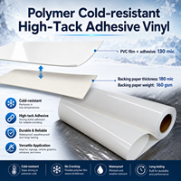 Vinyle adhésif polymère haute adhérence résistant au froid pour autocollants de congélateur