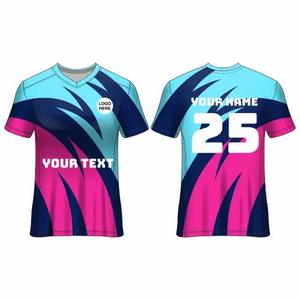 Adorables chemises de football entièrement personnalisables, maillot de cricket en polyester à col design par sublimation - Product Image 6