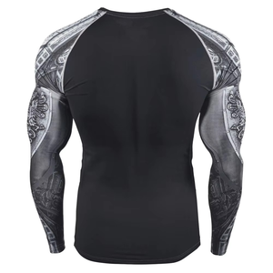Custom Short Sleeve Surf Logo Mma Bjj Compression Shirt Sublimated Jiu Jitsu Rashguards Design Your Own Custom Rash Guard - Product Image 5
