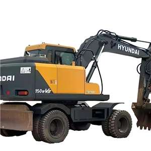 Excavatrice Hyundai 150WVS 99% neuve, 300 heures de fonctionnement, en stock. Excavatrice d'occasion 210W-9. - Product Image 1