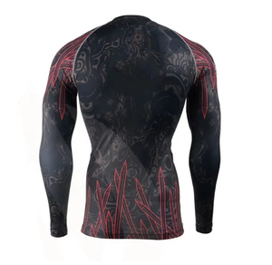 Hot Sale Nogi <b>Print</b> Sublimated Tops Custom Modest Swimwear Mma Rashguard Bjj Rash Guard All Over <b>Print</b> - Product Image 2