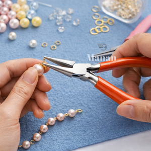 Alicates de Punta Larga de 6.3 Pulgadas (160 mm) de Calidad Premium, Acero Inoxidable, Punta de Precisión, Mangos Ergonómicos de PVC para Joyería, Reparaciones y Manualidades MANAN - Product Image 6