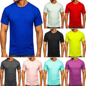 100% algodón 150 GSM Camiseta informal inteligente para hombre 100% algodón 150 GSM Camiseta informal inteligente para hombre Patrón de diseño liso Estilo de punto - Product Image 3