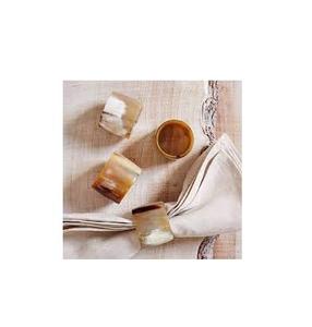 Rond de serviette en corne fait main avec logo personnalisé Rond de serviette en corne naturelle nouveau style de fabricant Design royal pour mariage et fête - Product Image 3