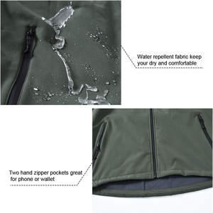 Veste Softshell à la mode pour hommes de haute qualité imperméable coupe-vent chaud demi Polyester vêtements de travail en plein air avec fermeture à glissière - Product Image 6