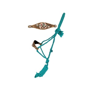 Top Selling Best Quality Nylon Mule Tape <b>Halter</b> With Hand Carved & Painted Leather Nose Top Supplier Manufacturer in India - Product Image 2