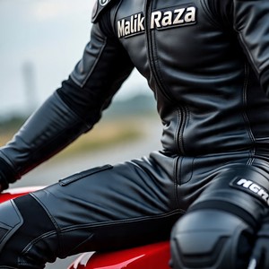 Combinaison de moto en cuir de qualité supérieure dans des tailles sur mesure avec un savoir-faire exclusif et des matériaux de qualité supérieure - Product Image 2