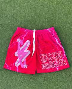 Vente en gros de shorts de sport en coton épais polaire français éponge respirant short de sueur pour hommes short de survêtement d'entraînement de course à pied - Product Image 2