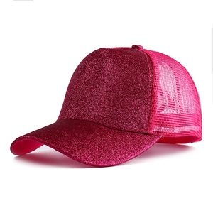 Women Men Six Panel Glitter Trucker Bling Mesh <b>Hat</b> Baseball Cap Sport Spring and <b>Summer</b> Baseball Caps - Product Image 5