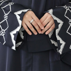 Nouveau modèle d'Abaya pakistanaise, modeste, simple, 100% coton, vente en gros, robe kaftan musulmane ouverte pour femmes - Product Image 2