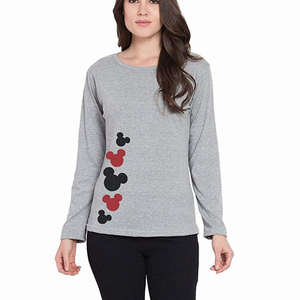 Camiseta de talla personalizada para mujer de secado rápido y transpirable con mangas completas al por mayor blusas y camisas personalizadas en blanco - Product Image 3