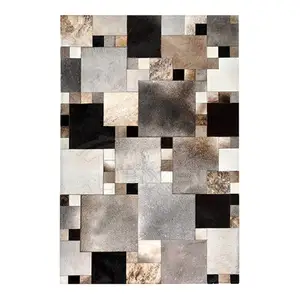 Tapis en cuir de vache, tapis en cuir de vache et pour chambre à coucher - Product Image 1
