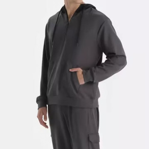 Sudadera Deportiva de Manga Larga con Cierre de Cremallera de Alta Calidad para Hombre, Logotipo Personalizado, Forro Polar de Poliéster/Algodón, Secado Rápido, Ecológica - Product Image 3