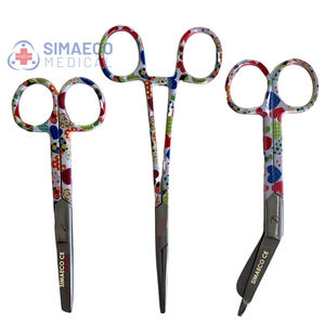 Juego de Tijeras de Enfermería Manuales de 3 Piezas, Tijeras de Arteria Cardíaca Dotty Delight de 6 Pulgadas, Tijeras de Enfermería de 5 Pulgadas, Tijeras para Vendajes de 5.5 Pulgadas, Certificación CE - Product Image 4