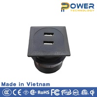 Sofa Port pengisi daya USB bergaya Modern, catu daya 110V dengan Port USB Pop-up konektivitas WiFi