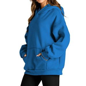 Logo personnalisé imprimé sweats à capuche décontractés en coton vierge survêtement unisexe polaire broderie pull baggy poids lourd plaine sweat à capuche pour femmes - Product Image 6